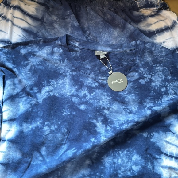 Tie-Dye Blue and White Pantsuit - Picture 2 of 2